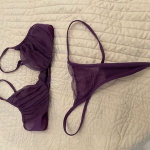 Andres Sarda bra and thong set. 34C. NWOT